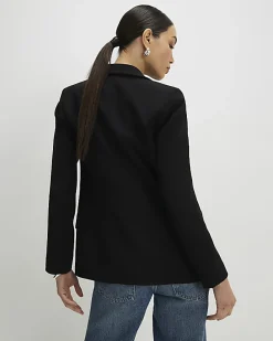 Black Long Sleeve Single Breasted Blazer