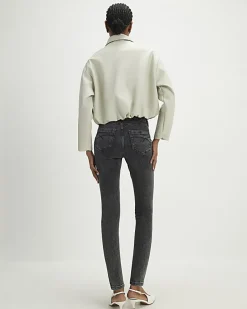 Black Mid Rise Sculpt Skinny Jeans