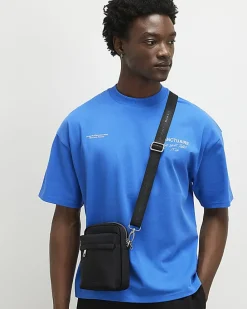 Black Nylon Cross Body Bag