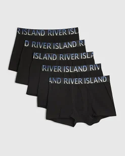 Black Ombre Waistband Pack Of 5 Trunks