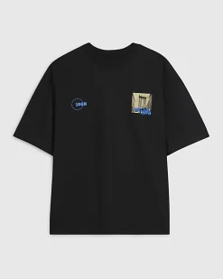 Black Oversized Brooklyn Midweight T-Shirt