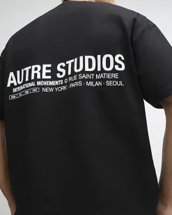 Black Oversized Fit Lightweight T-Shirt