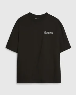Black Oversized Fit Midweight Boxing T-Shirt
