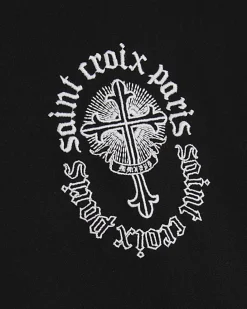 Black Oversized Fit Saint Croix Paris T-Shirt