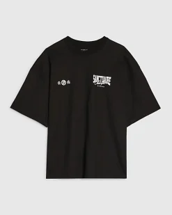 Black Oversized Fit Sanctuaire Champ T-Shirt