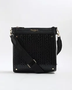 Black Patent Monogram Messenger Bag