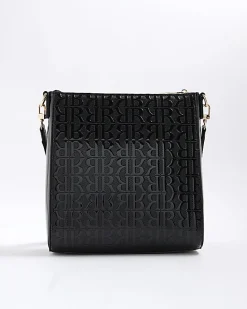 Black Patent Monogram Messenger Bag