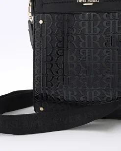 Black Patent Monogram Messenger Bag