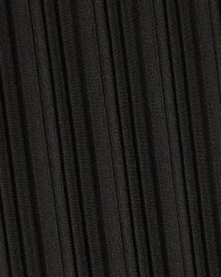Black Plisse Asymmetric Hem Tank Top