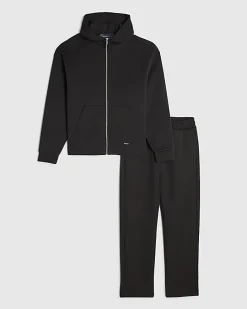Black Premium Hoodie And Joggers Set