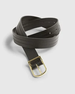 Black Premium Leather Belt