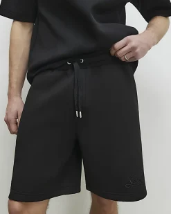 Black Premium Regular Fit Sanctuaire Shorts