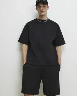 Black Premium Regular Fit Sanctuaire Shorts