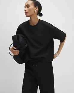Black Premium Short Sleeve Boxy T-Shirt