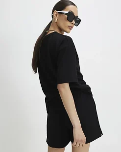 Black Premium Short Sleeve Boxy T-shirt
