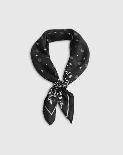 Black Print Bandana