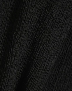 Black Pull On Textured Culottes