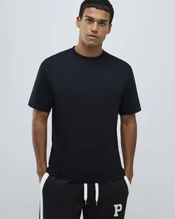 Black Regular Fit Crew Neck T-Shirt