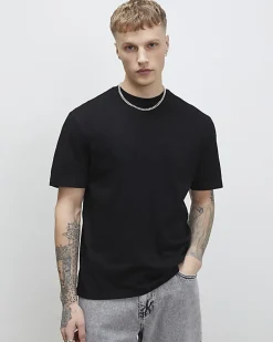 Black Regular Fit Crew Neck T-Shirt