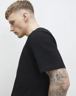 Black Regular Fit Crew Neck T-Shirt
