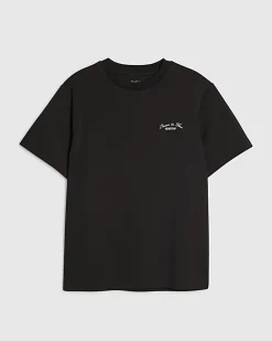 Black Regular FIt Membership Floral T-Shirt