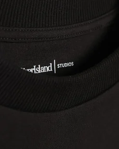 Black Regular FIt Membership Floral T-Shirt