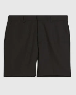 Black Regular Fit with Linen Shorts