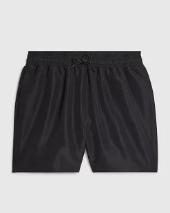 Black Regular Length Swim Shorts