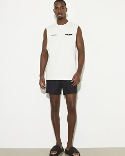 Black Regular Length Swim Shorts