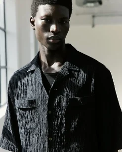 Black RI Studio Crinkle Shirt