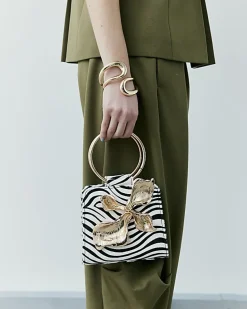 Black RI Studio Leather Metal Detail Bag