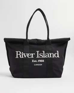 Black Roll Top Holdall Bag