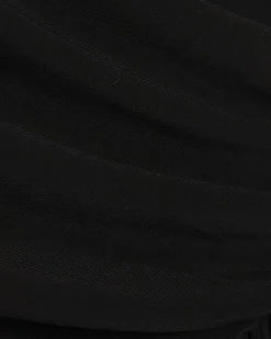 Black Ruched Cut Out Mini Dress