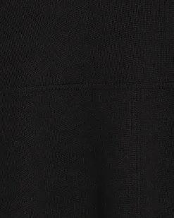 Black Short Sleeve Cosy Cape Top