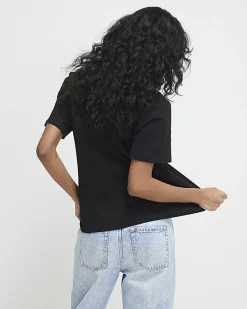 Black Short Sleeve Slim Fit T-shirt