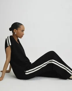 Black Side Tape Joggers