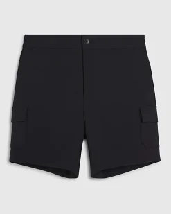 Black Skinny Fit Cargo Shorts