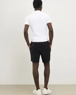 Black Skinny Fit Elasticated Stretch Shorts