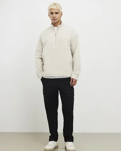 Black Skinny Fit Multi-Pocket Cargo Trousers