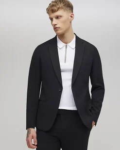 Black Skinny Fit Stretch Suit Jacket