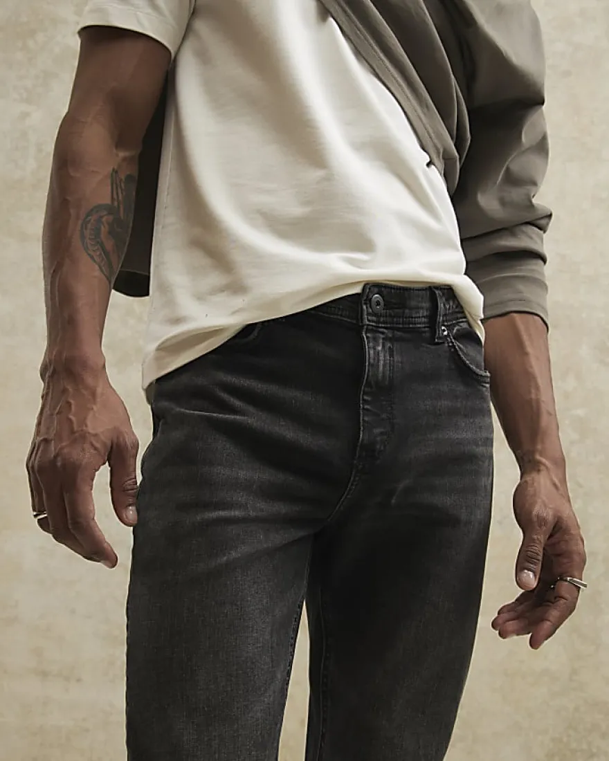 Black Skinny Fit Stretch Jeans