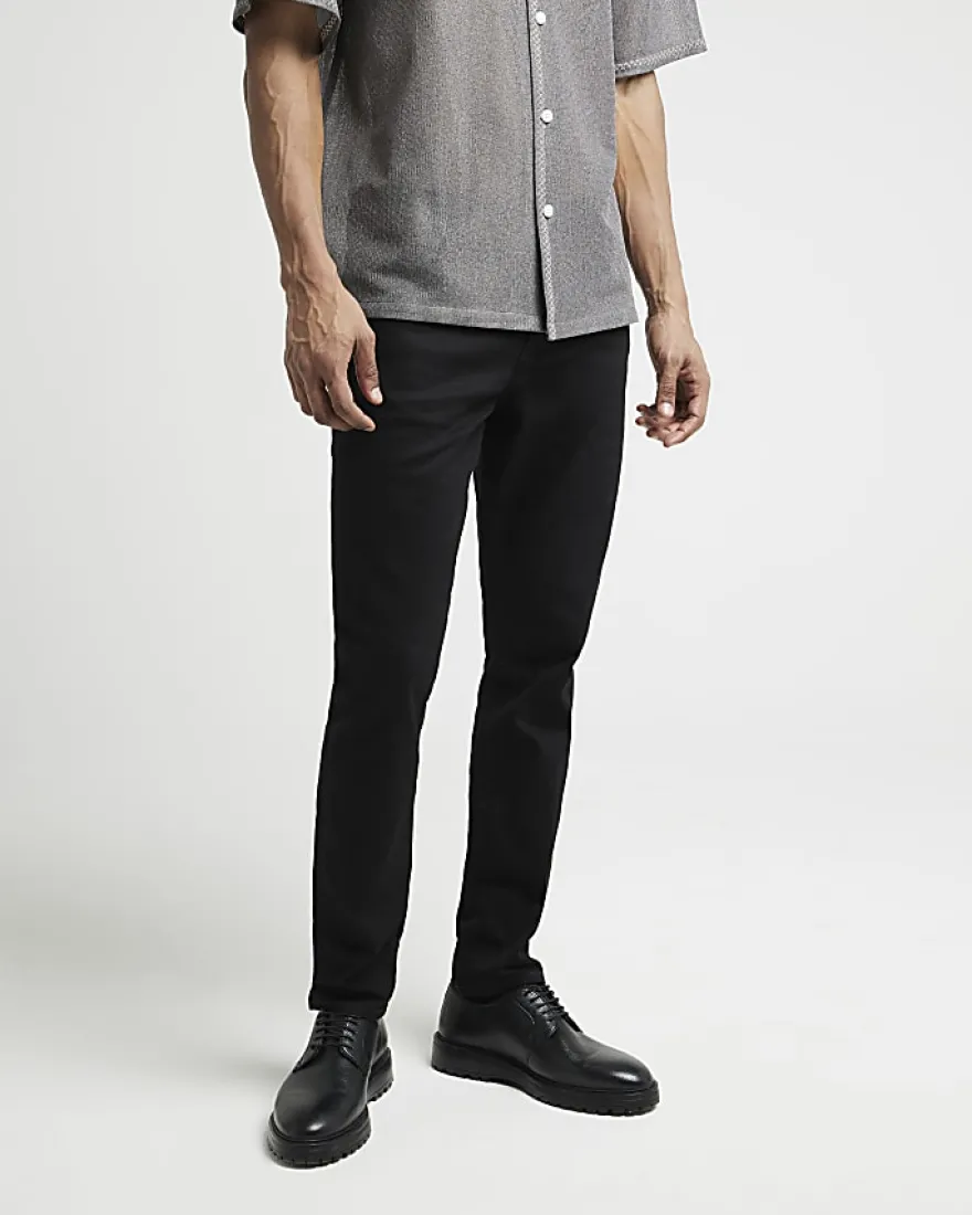 Black Skinny Fit Stretch Jeans