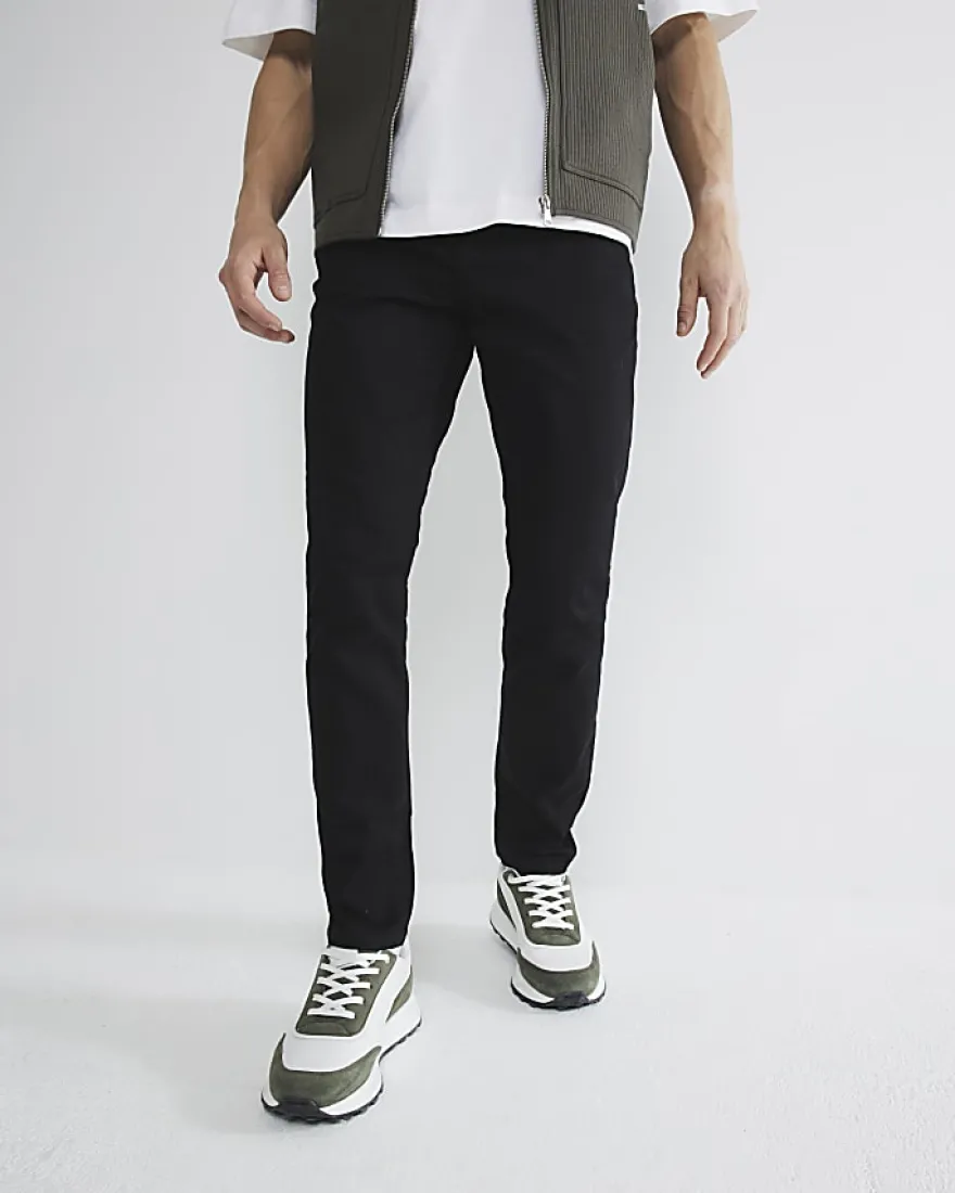 Black Skinny Fit Stretch Jeans