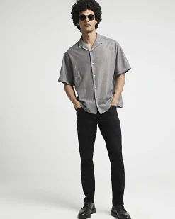 Black Skinny Fit Stretch Jeans