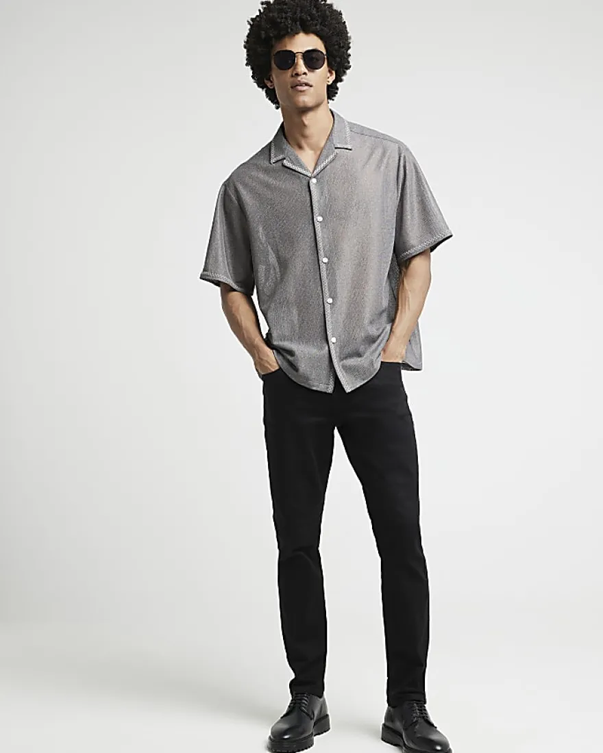 Black Skinny Fit Stretch Jeans