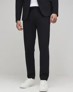 Black Skinny Fit Suit Trousers