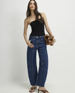 Black Sleeveless Bandeau Top