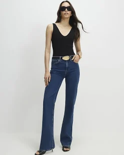 Black Sleeveless Cotton Bodysuit