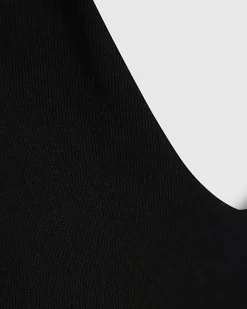 Black Sleeveless Cotton Bodysuit
