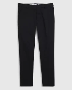 Black Slim Fit Stretch Chino Trousers